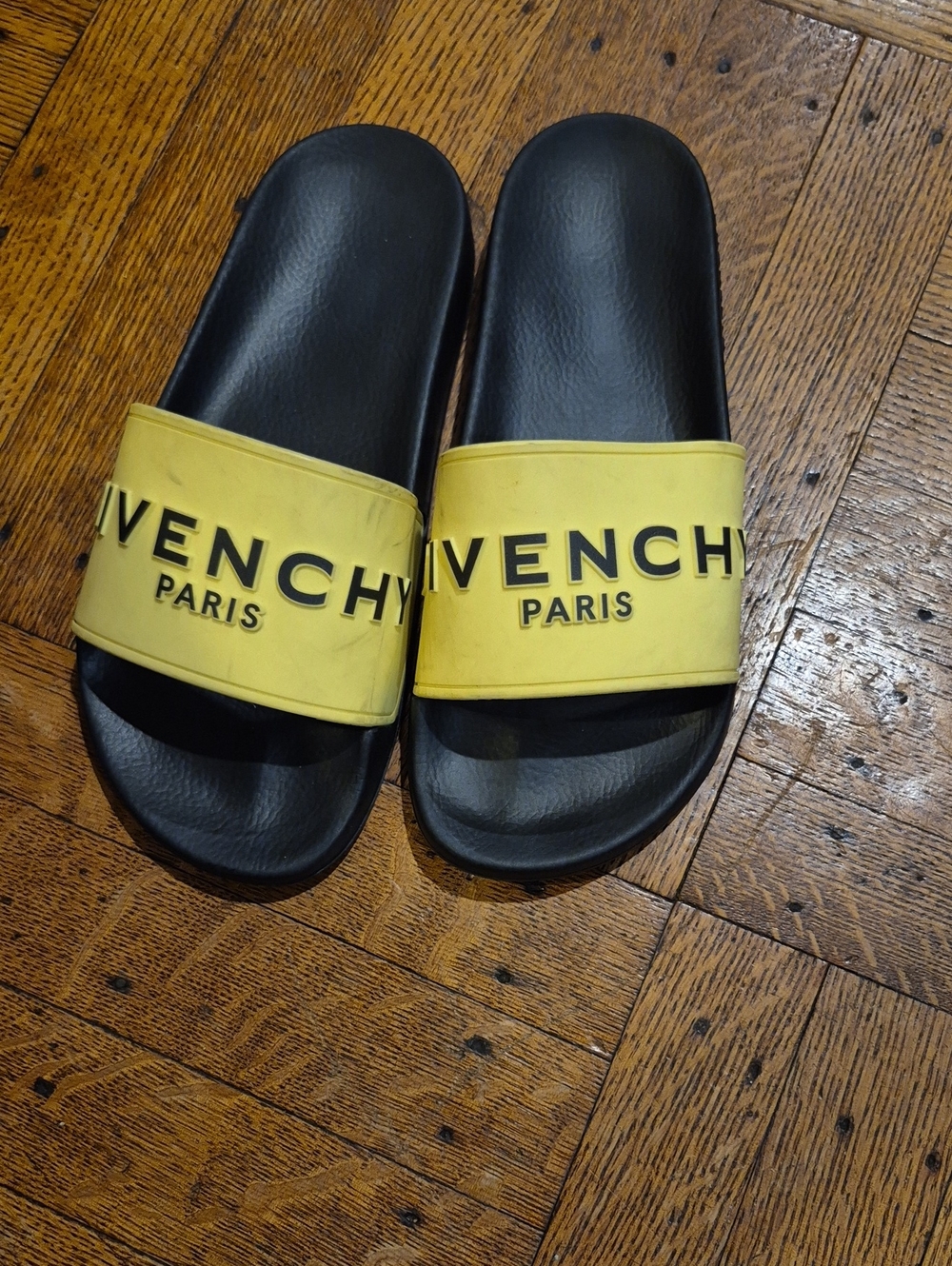 Givenchy Black Logo Slip-On Slides